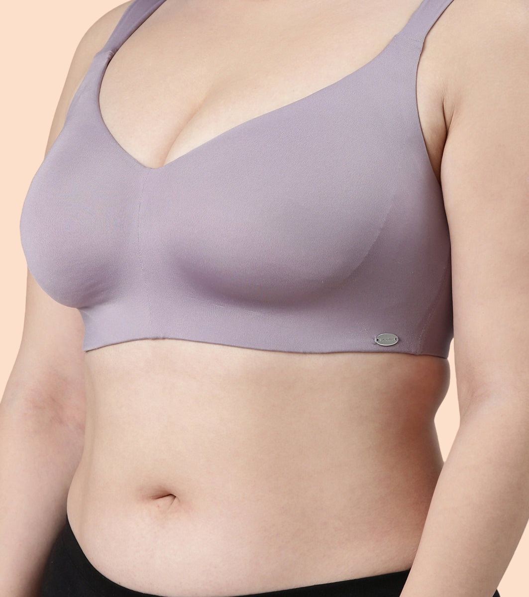 Enamor Pure Ease F121 Ultimate Smoothening Full Support Bra for Women- Full Coverage, Non Padded and Wirefree