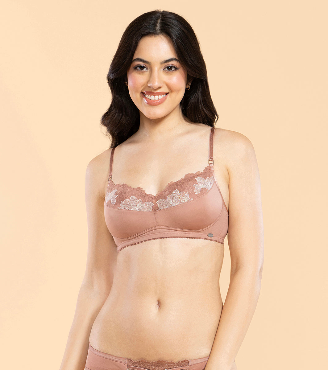 Enamor F144 Luxe Wirefree Balconette Bra - Padded, Medium Coverage