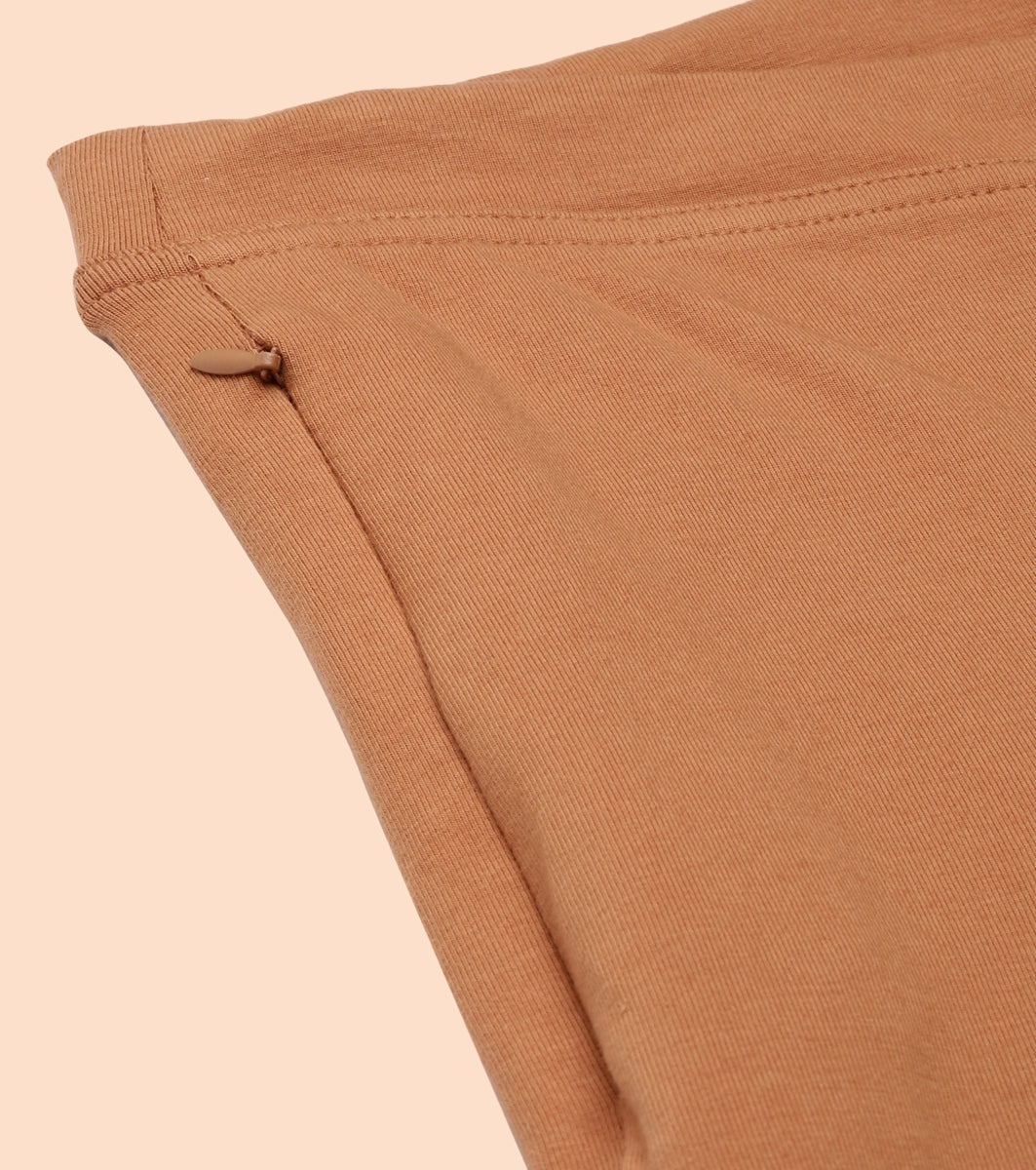 Lounge Pants | Basic Straight Leg Pants With Adjustable Drawstring And Zipper Pockets