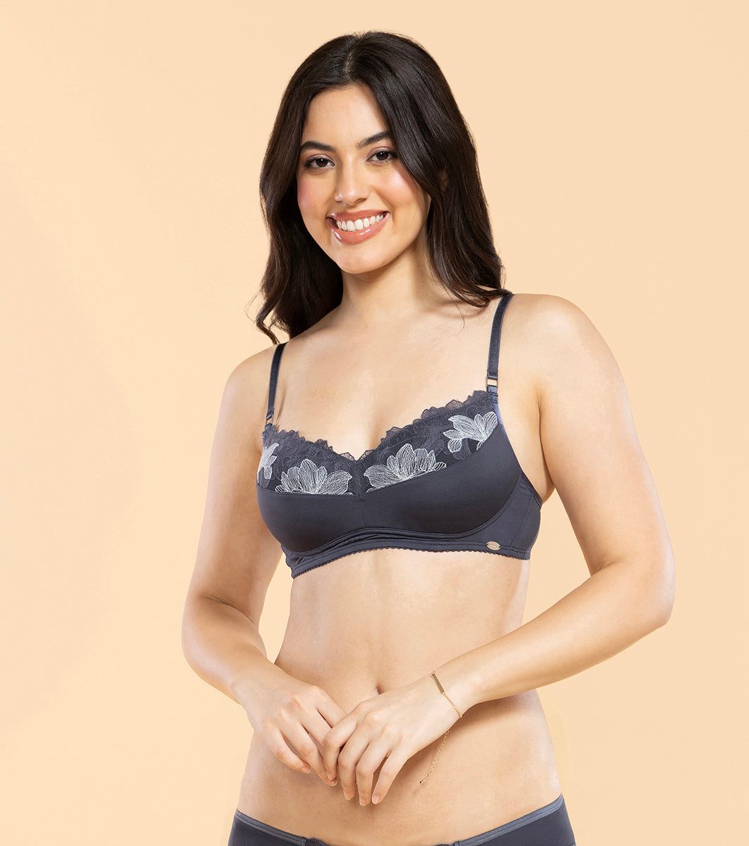 Enamor F144 Luxe Wirefree Balconette Bra - Padded, Medium Coverage