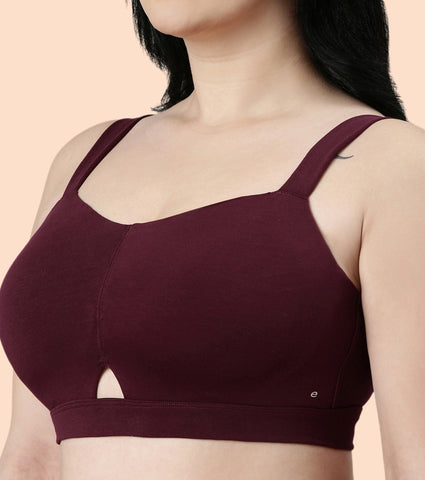 Enamor Cloud Soft A064 Cotton Full Support Minimizer Bra for Women -Padded ,Wirefree and  Full Coverage