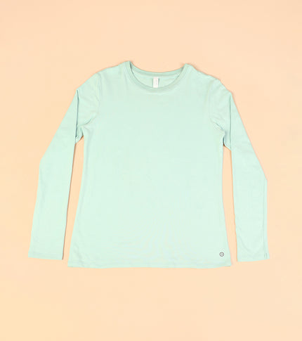 Enamor E057 Essentials Cotton Long Sleeve Crew Tee