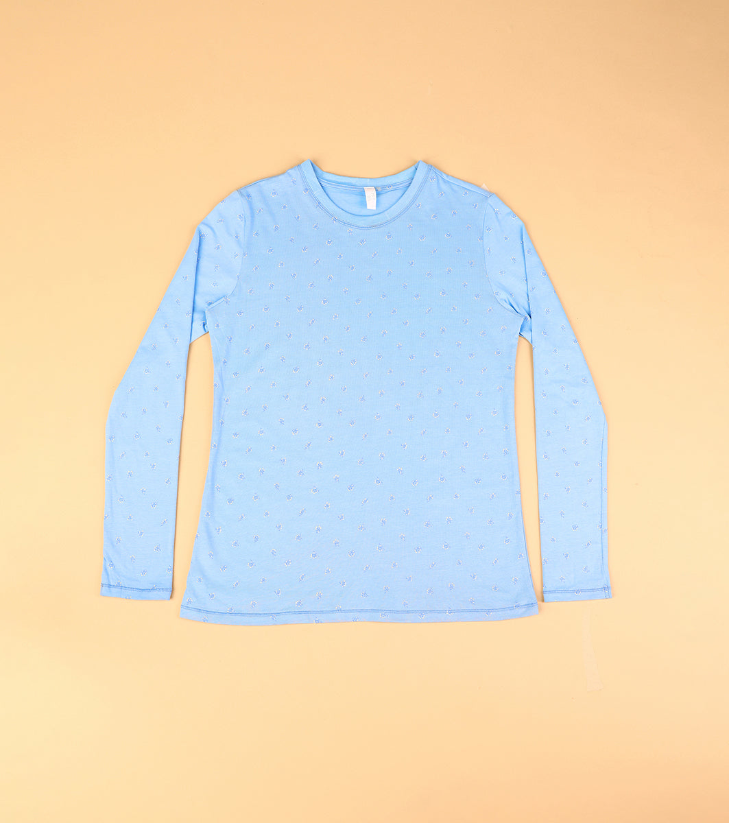 Enamor E257 Essentials Cotton Long Sleeve Crew Tee