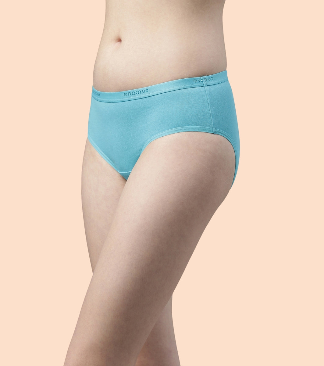 Hipster Panty | Full Coverage & Mid Waist -Pack Of 3-Colors And Print May Vary