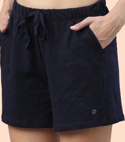 Basic Shorts | Mid-Thigh Length Jersey Shorts With Pockets