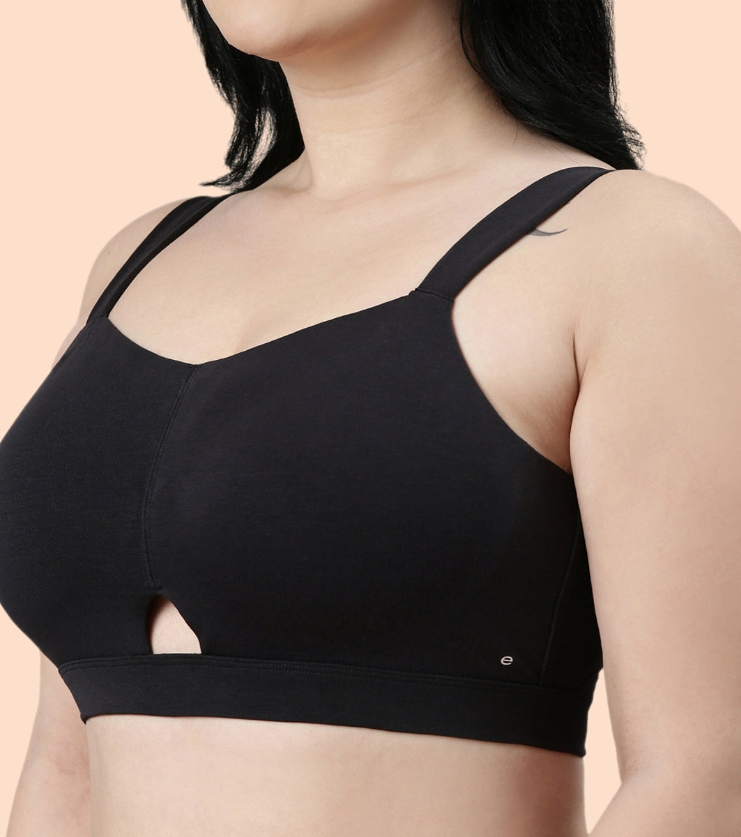 Enamor Cloud Soft A064 Cotton Full Support Minimizer Bra for Women -Padded ,Wirefree and  Full Coverage