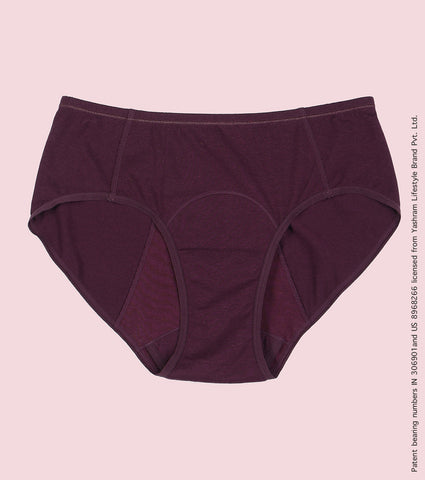 Enamor IP12 Period Panty  - Grape Wine