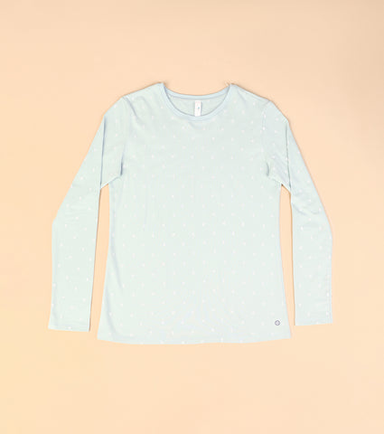 Enamor E257 Essentials Cotton Long Sleeve Crew Tee