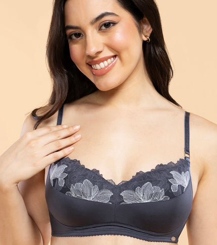 Enamor F144 Luxe Wirefree Balconette Bra - Padded, Medium Coverage