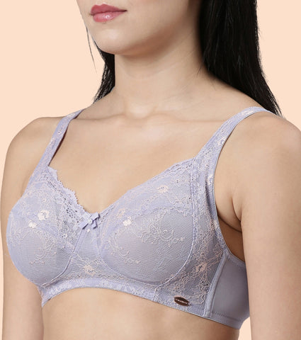 Enamor F129
LACE CONTOUR BRA
NON-PADDED WIREFREE HIGH COVERAGE