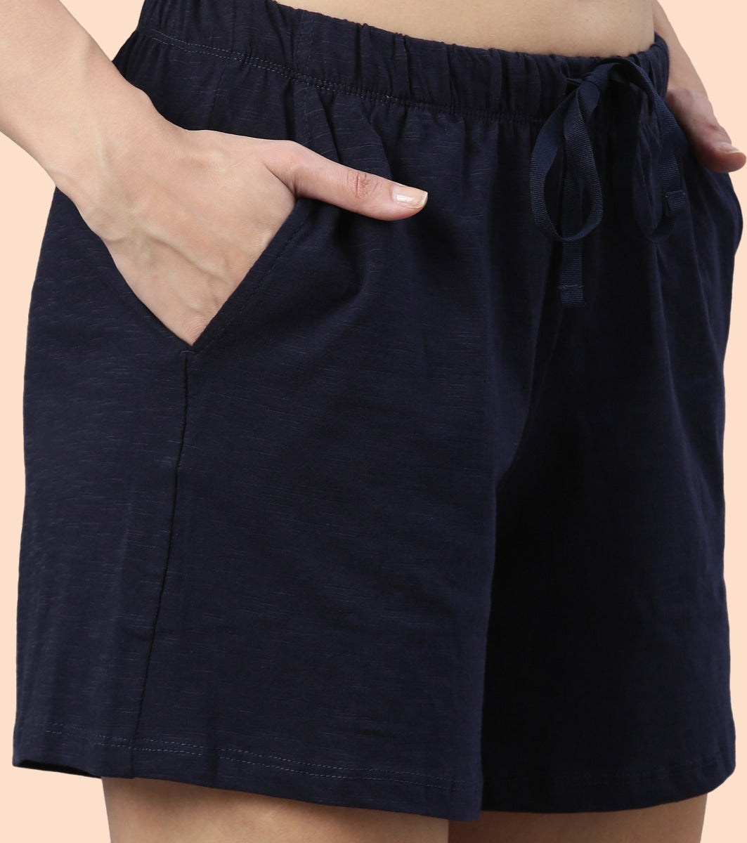 Basic Shorts | Mid-Thigh Length Jersey Shorts With Pockets