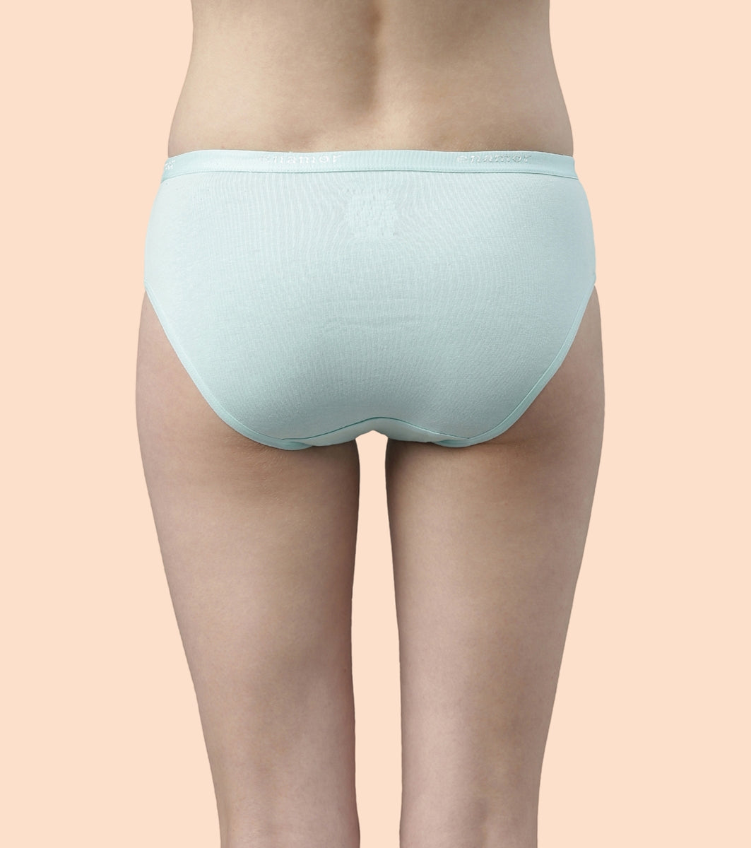 Hipster Panty | Full Coverage & Mid Waist -Pack Of 3-Colors And Print May Vary