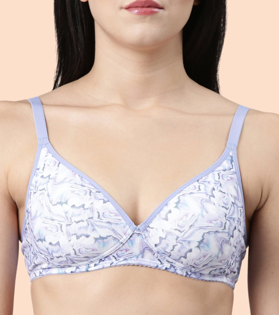 Enamor Perfect Coverage Cotton T-shirt Bra for Women- Padded and Wirefree