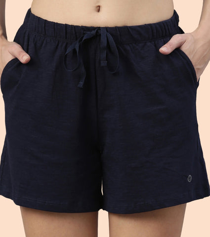 Basic Shorts | Mid-Thigh Length Jersey Shorts With Pockets