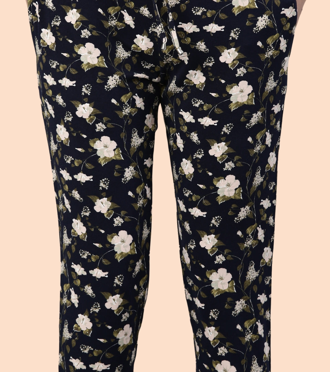 Lazy Pant | Pull-On Flannel Pants With Satin Adjustable Waist Drawstring & Pockets