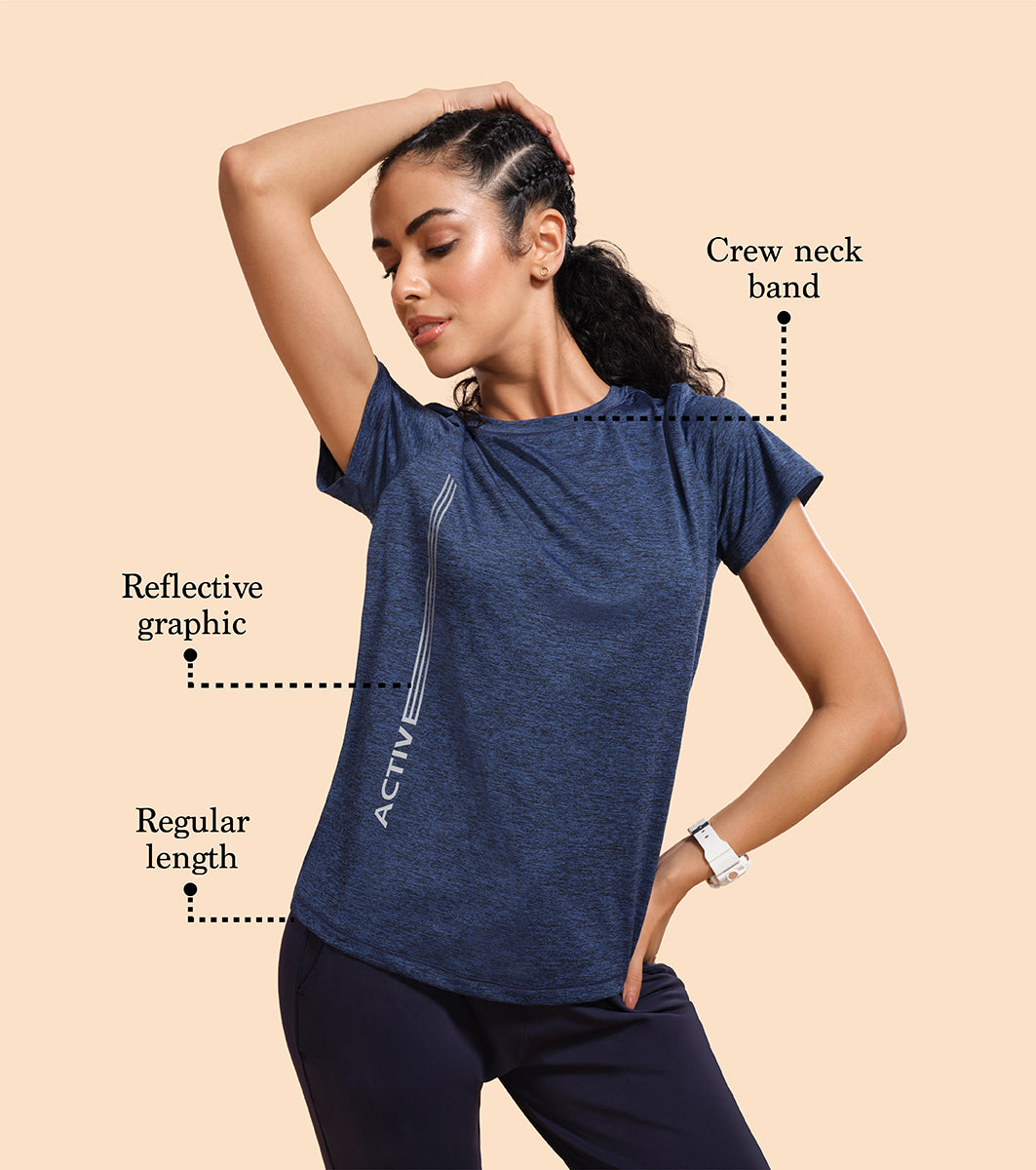 Athleisure- A309
BASIC WORKOUT CREW TEE | DRY FIT CREW NECK ACTIVEWEAR TEE
RELAXED FIT | REGULAR LENGTH