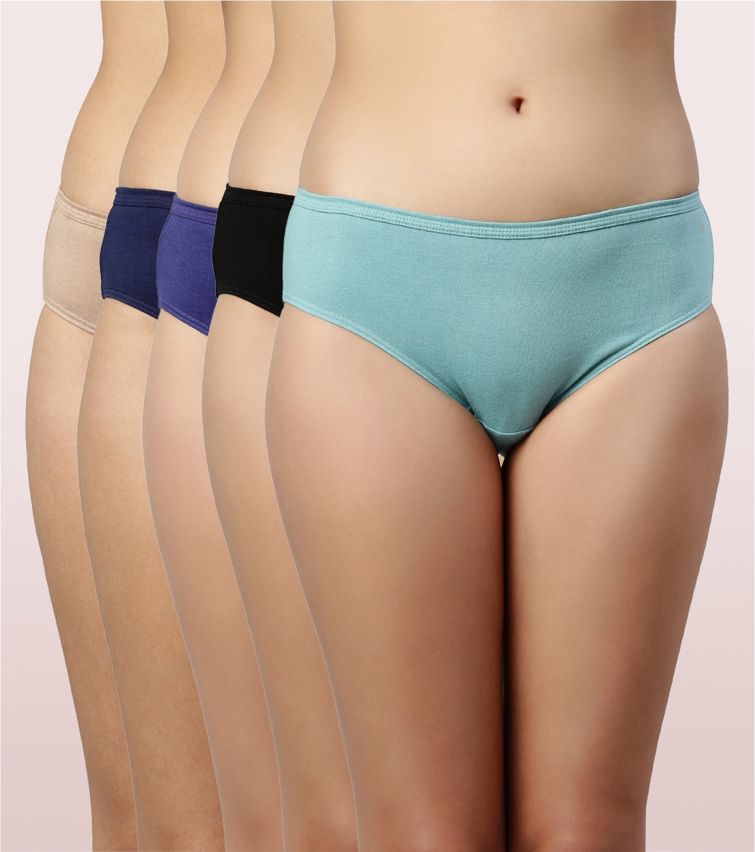Women's Assorted Classic Nylon Panties Full Cut Briefs Size 5 (3