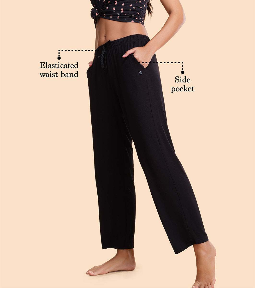 Essentials – E404
BASIC HOME PANT | VISCOSE SPANDES SOLID PULL-ON PANT
RELAXED FIT | MID RISE | REGULAR LENGTH