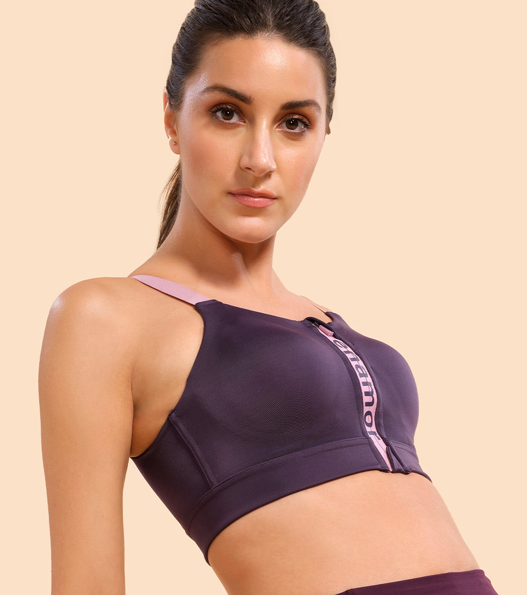 Enamor Front Open Bounce Control High Impact Sports Bra | SB29