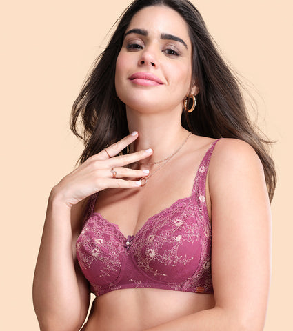 Enamor F129
LACE CONTOUR BRA
NON-PADDED WIREFREE HIGH COVERAGE