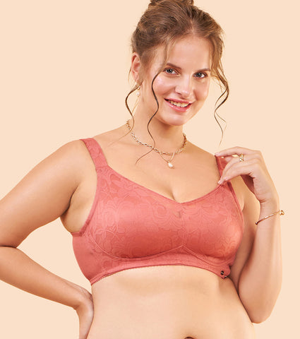 Enamor Body Transform F122 Smooth and Ultra Light Curve Super Support Bra for Women- Full Coverage, Non Padded and Wirefree