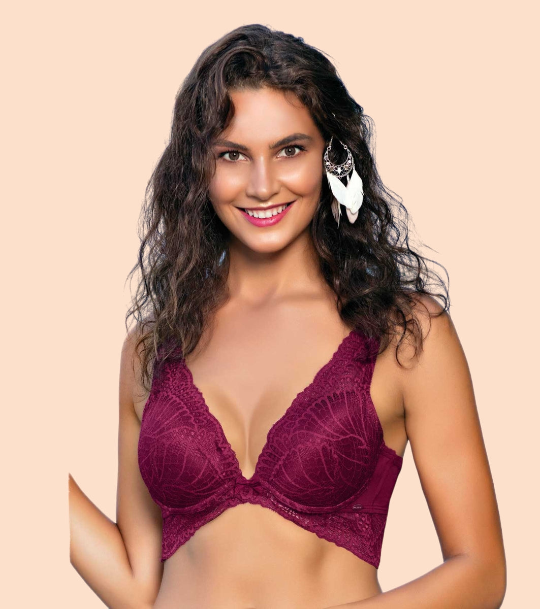 Butterfly Cleavage Enhancer Plunge Push-Up Bra