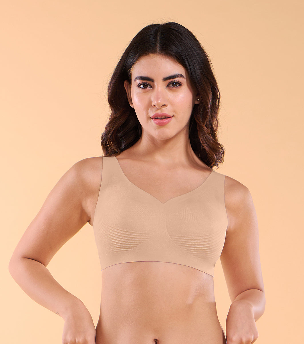 Enamor IO01 Invisi Encircle Skin Bra - Padded, Wirefree, High Coverage