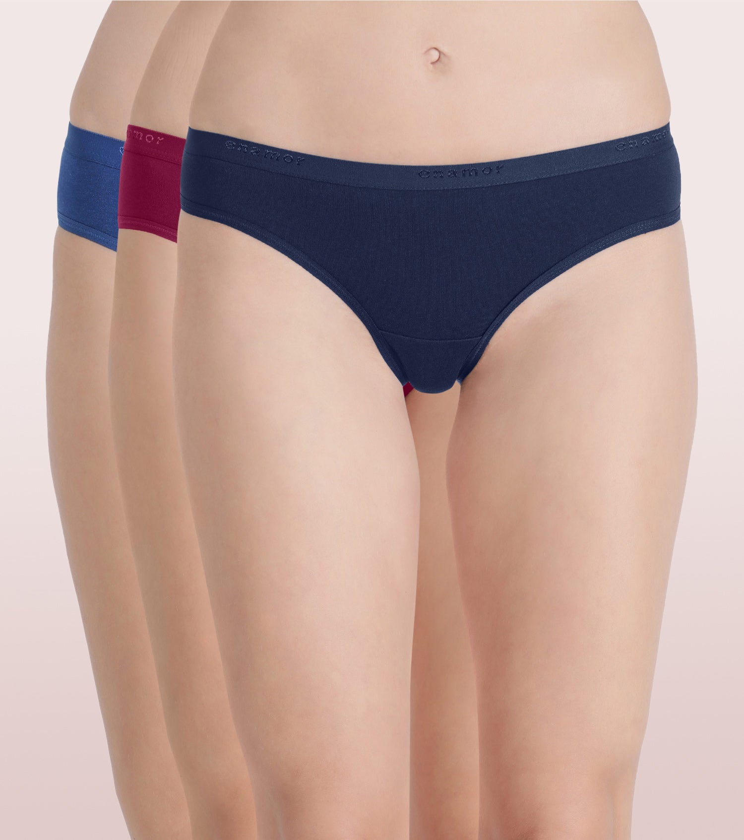 Low Waist Bikini Cotton Panty - Pack Of 3- Colors And Print May Vary