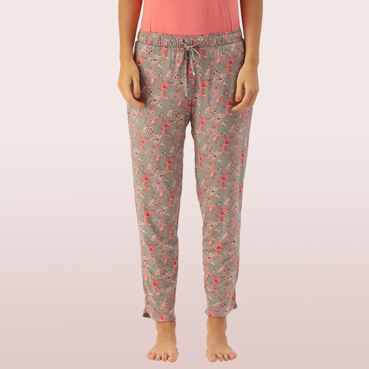 Buy Enamor Essentials E014 Women's Cotton Lounge Pants - Pink Online