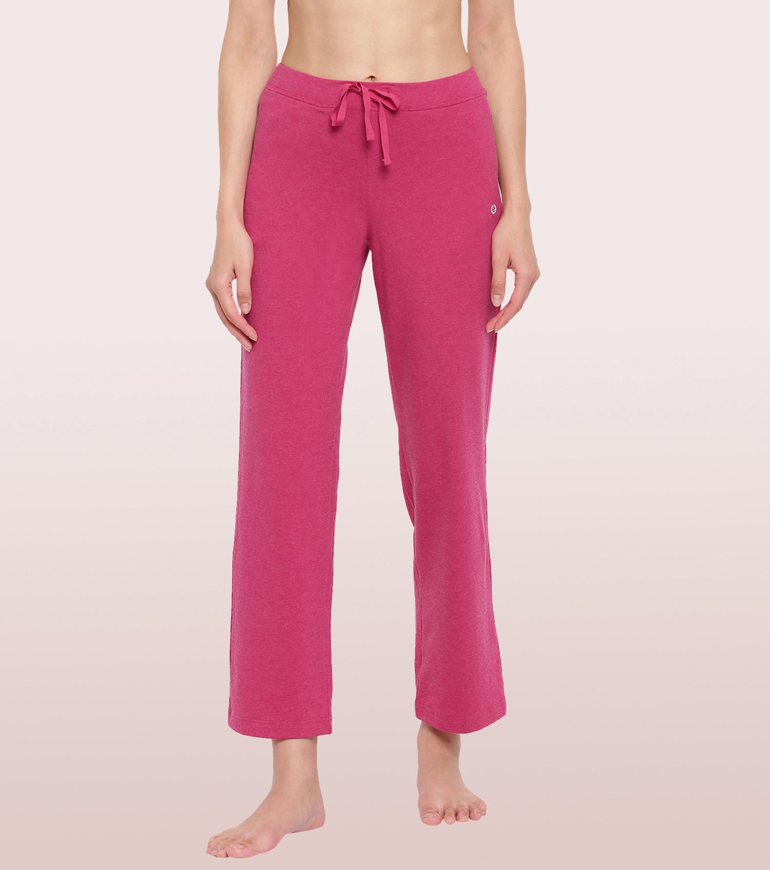 Lounge Pants | Basic Straight Leg Pants With Adjustable Drawstring And Zipper Pockets