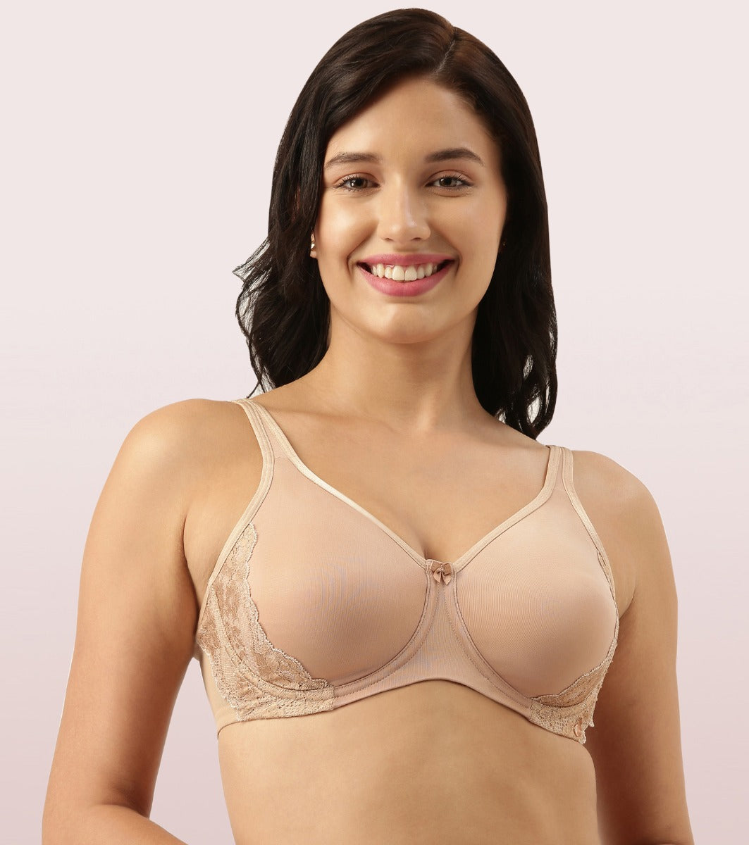 Buy Enamor F046 Non Padded Wired Full Coverage Ultimate Shaper Balconette  Lace Bra Online at Best Prices in India - JioMart.