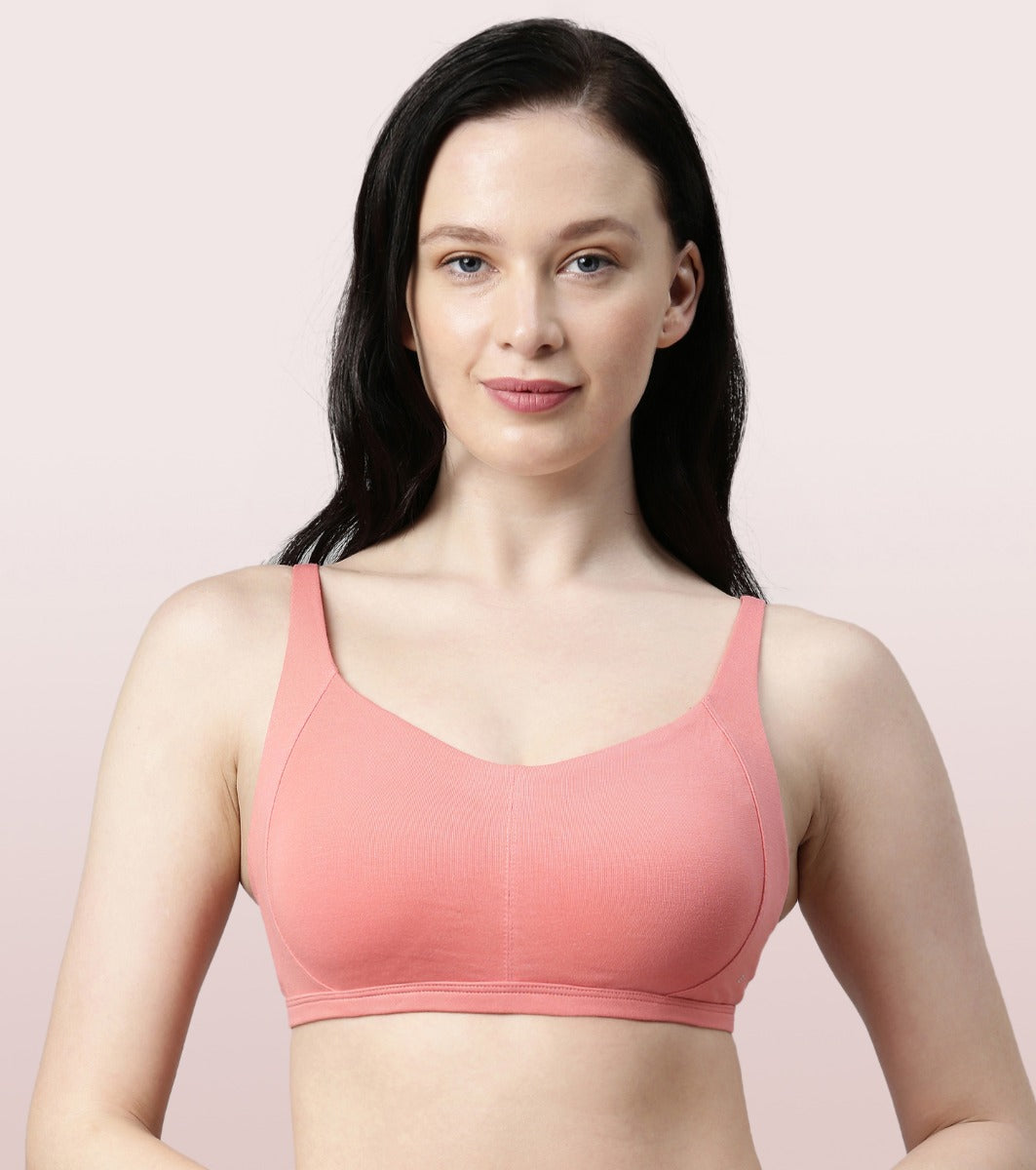 Buy Enamor Floral Lace Non Padded Underwired Bra-Blue at Rs.625 online