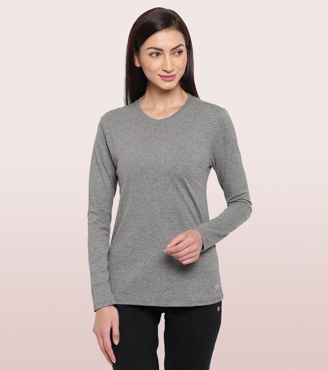 Essentials Cotton Long Sleeve Crew Tee