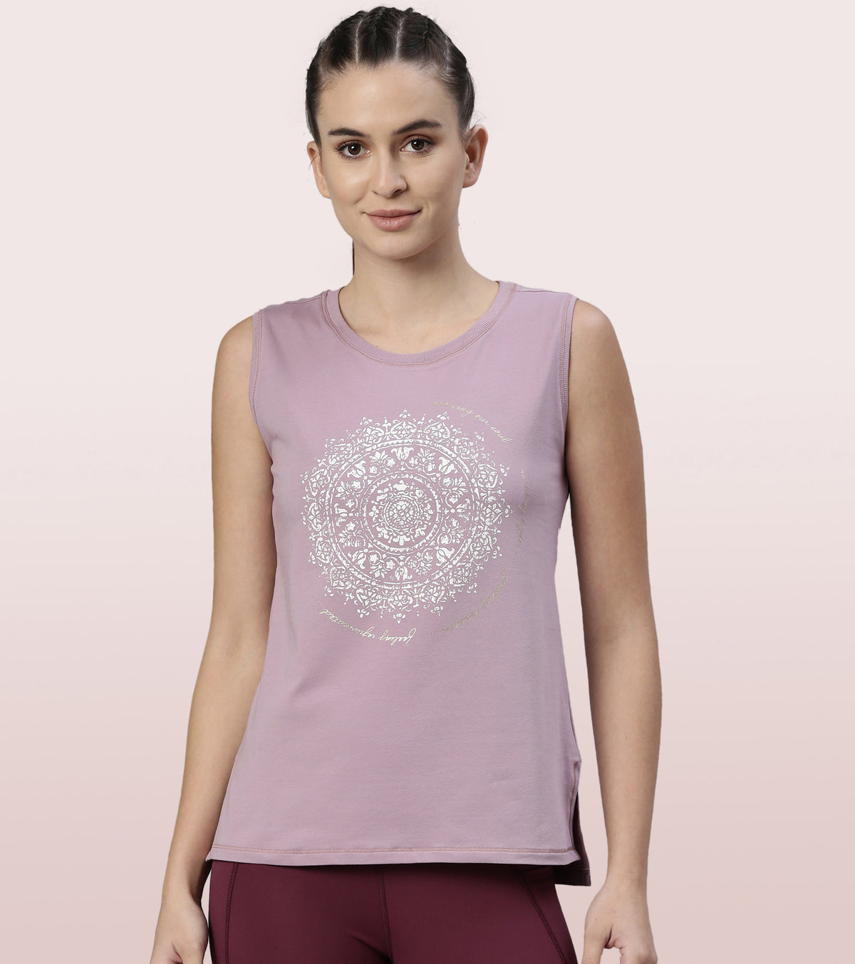 Stay Cool Tank | Crew Neck Anti-odour Stretch Cotton Muscle Tank With Graphic Print