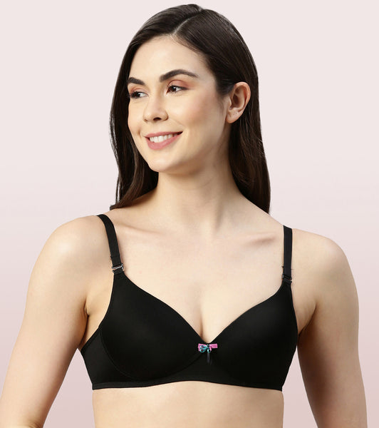 Enamor F036 Full Support T-shirt Bra - Full Coverage Non-Padded Wirefree -  Navy 42D in Chennai at best price by New Varietty Choice - Justdial