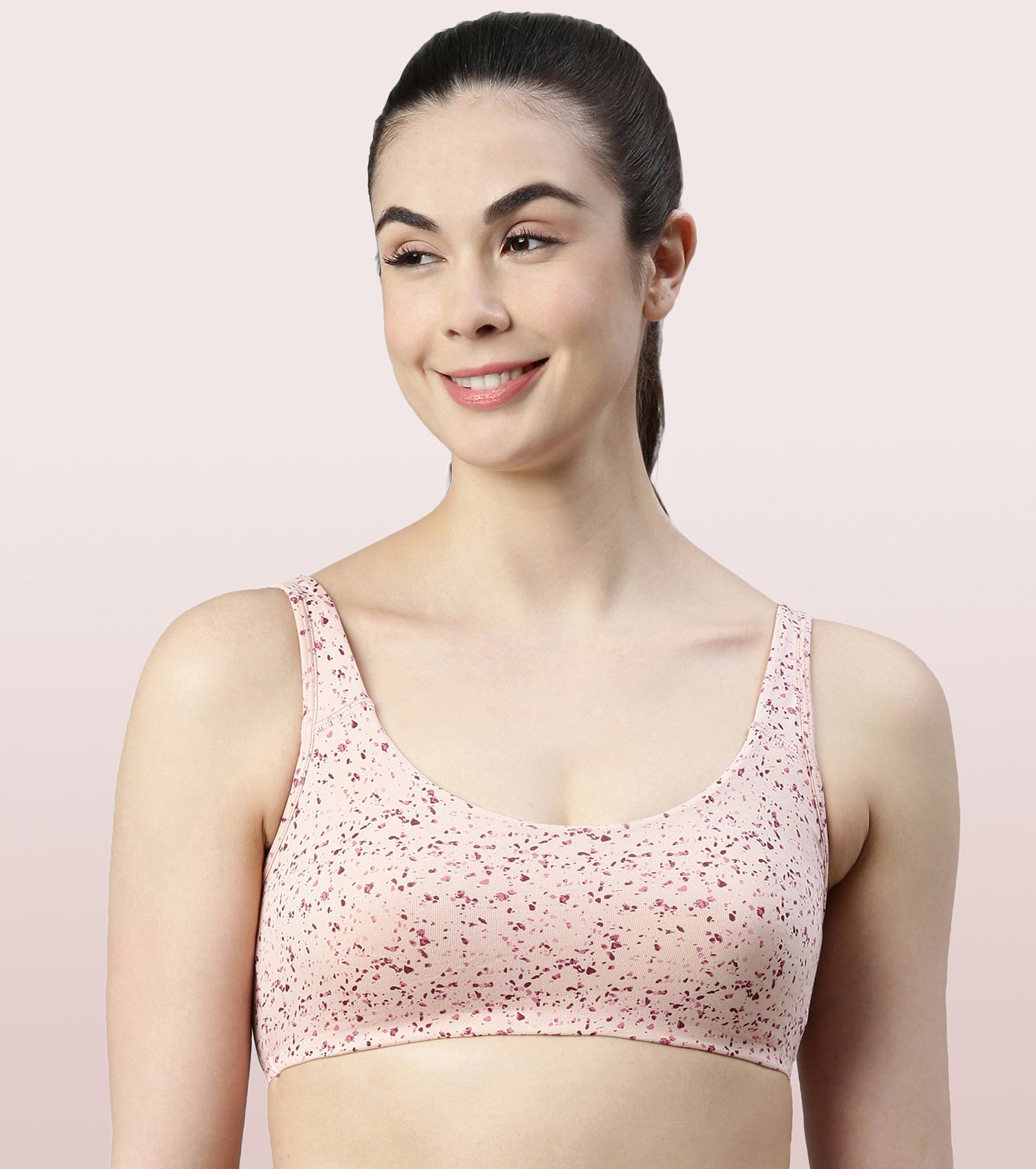 Slip-on Strapless Bra for Teenagers, Girls Beginners Bra Sports Cotton  Non-Padded Stylish Crop Top Bra Full Coverage Seamless Non-Wired Gym  Workout
