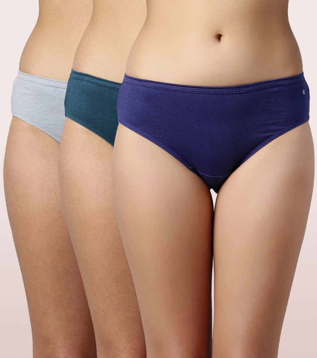 Buy Rupa Assorted Solid Cotton Pack of 4 Panties (Size 90 CM