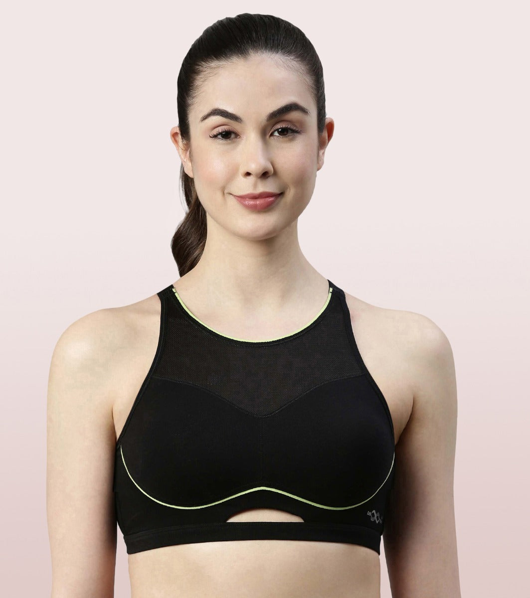 Eashery Sports Bras for Women Women's Ego Boost Add-A-Size Push Up Bra  Black X-Large