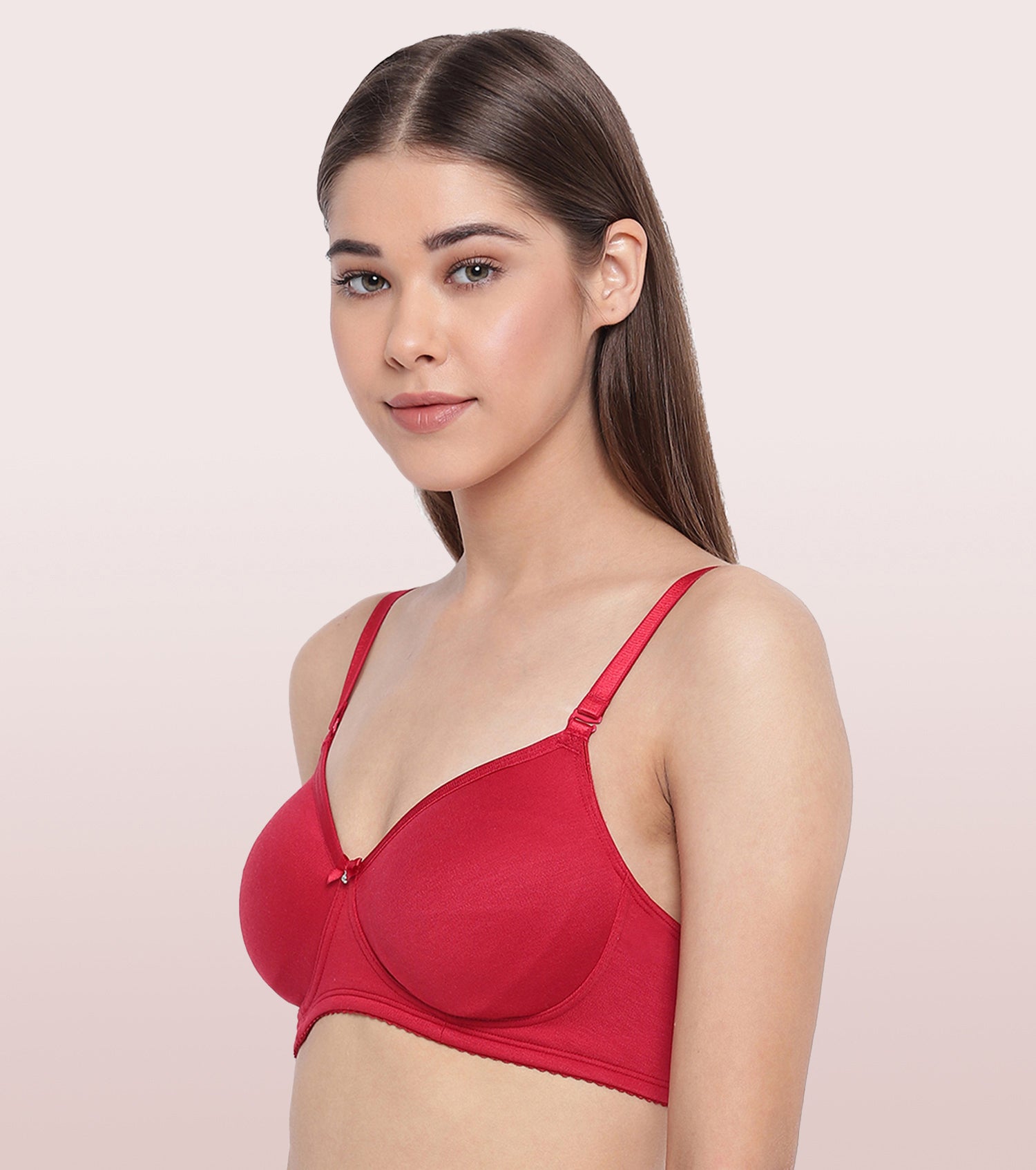 Buy Enamor Non-Wired Racerback Strap Non Padded Womens Every Day Bra  (Anthra Melange, 36C) at