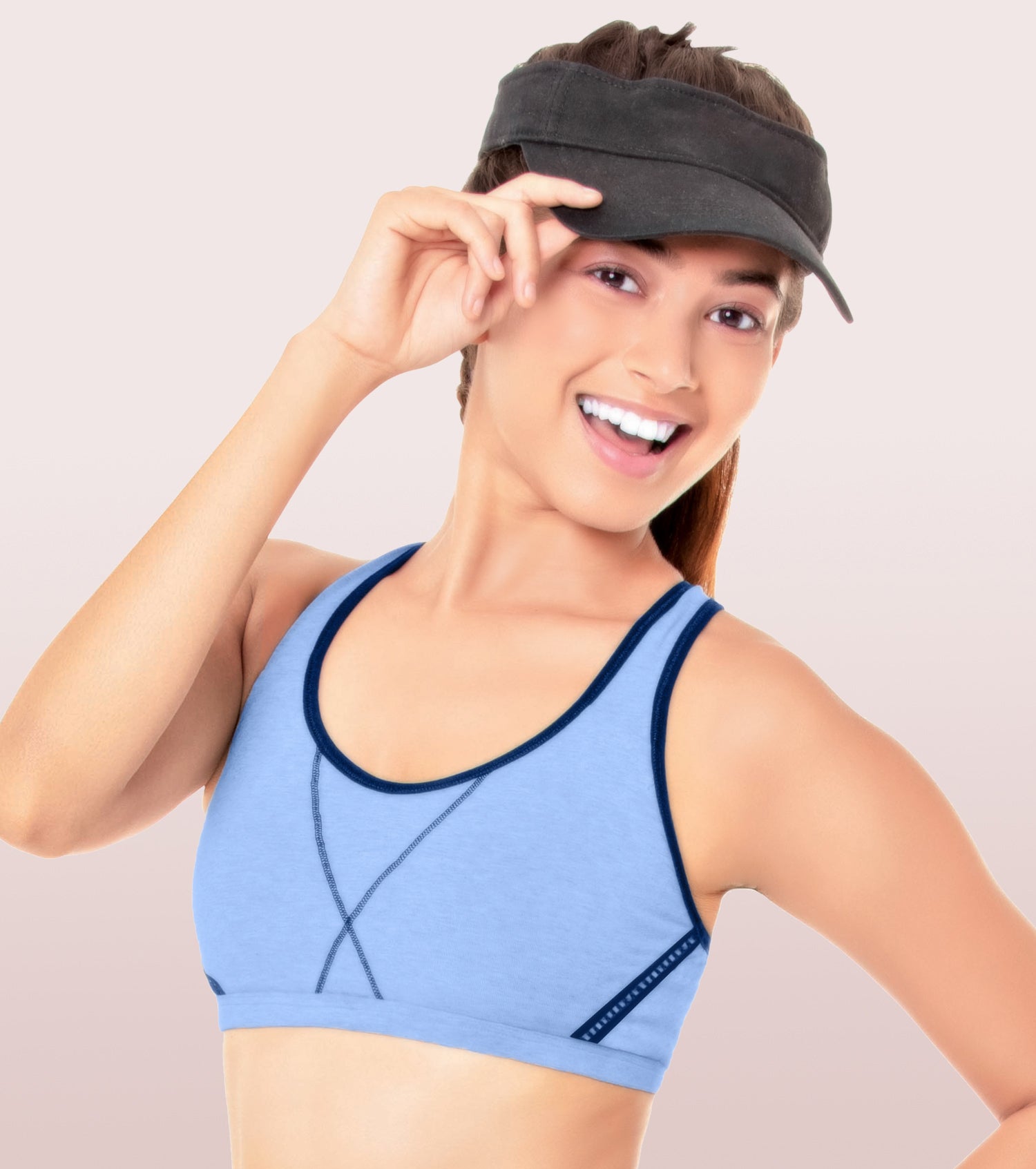Enamor Girl's Trendy Fit Stretch Cotton Beginners Sports Bra – Online  Shopping site in India