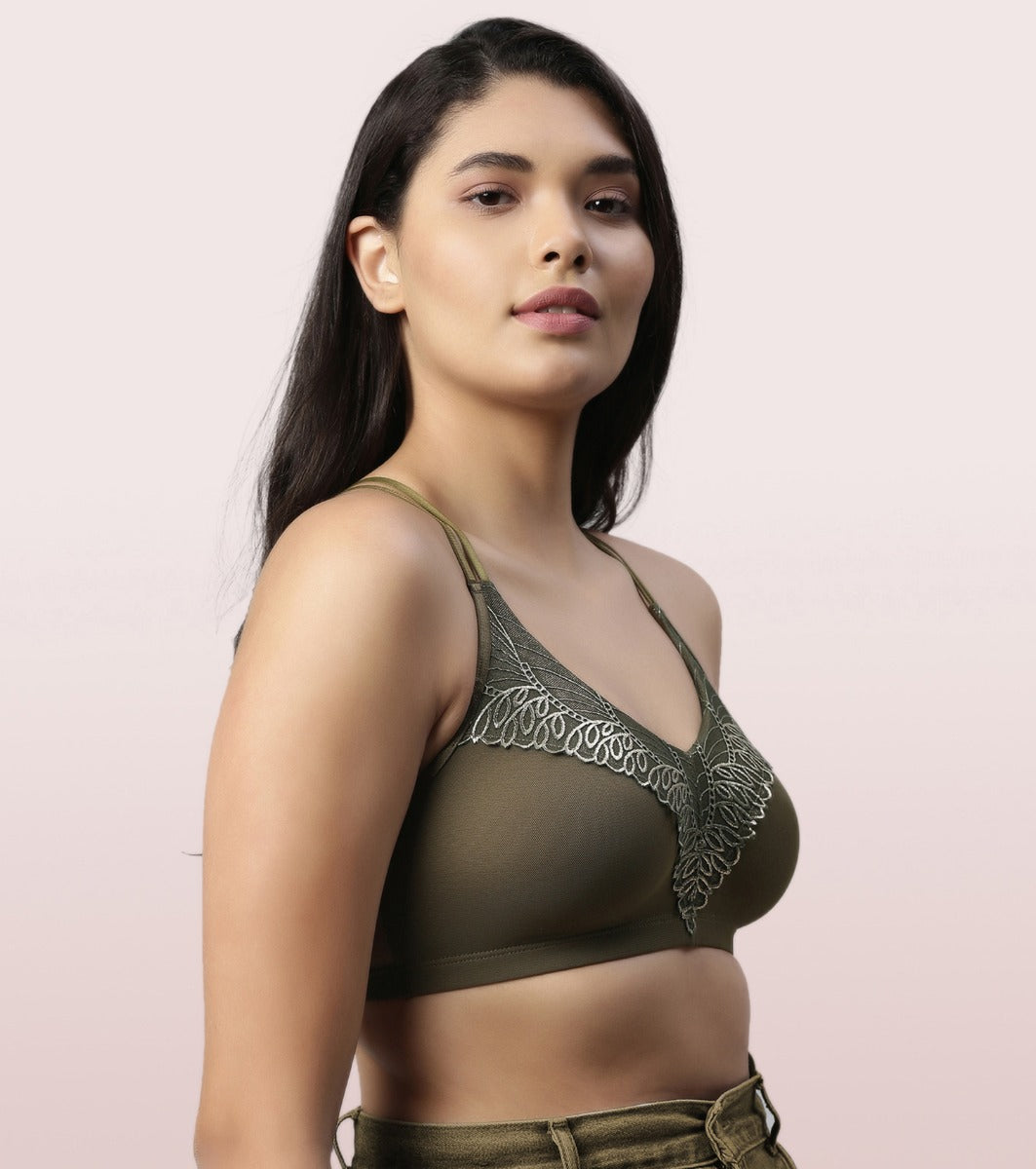 Metallic Lace Bralette