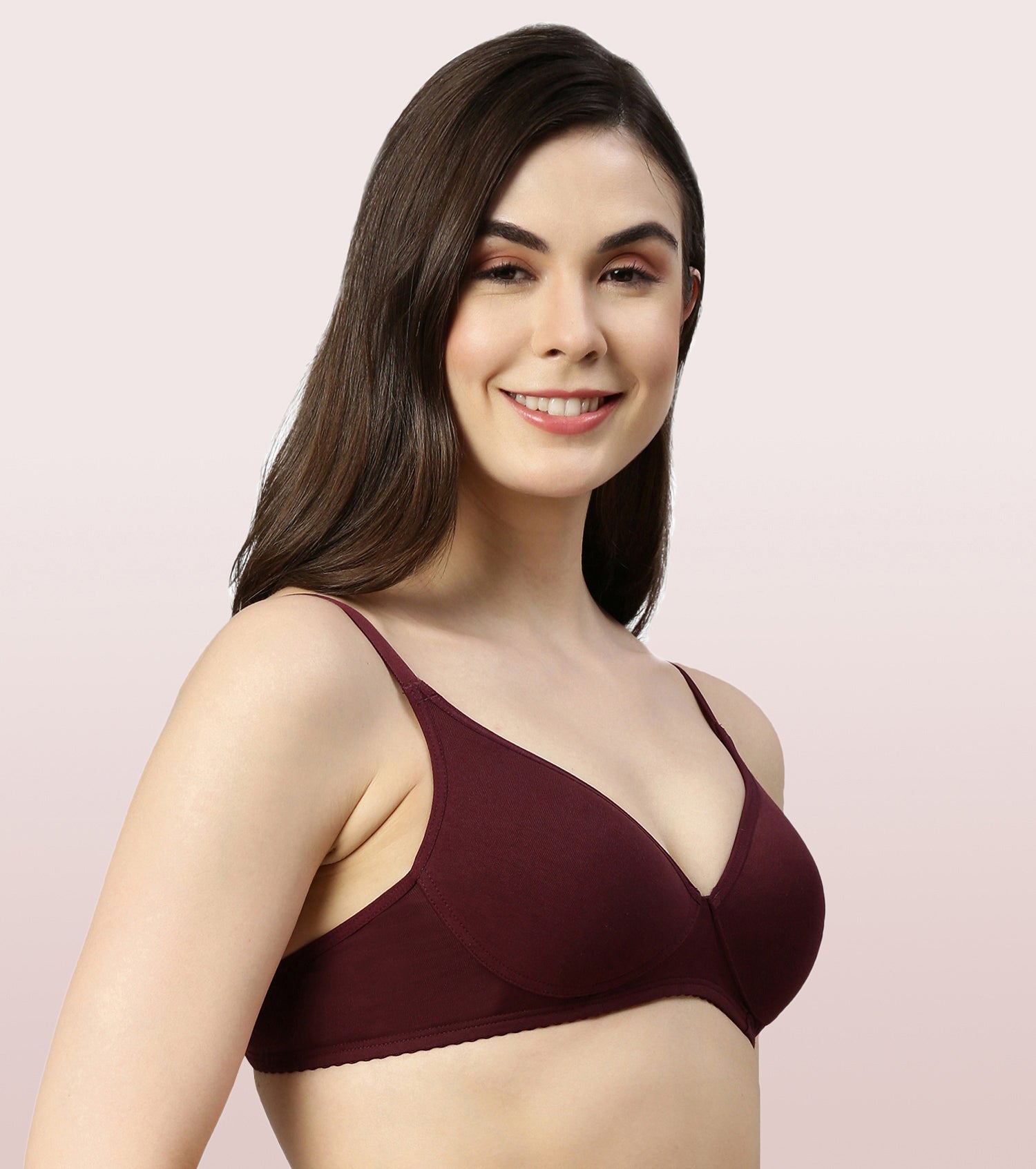 Enamor A039 Cotton, Spandex Full Coverage Wirefree T-Shirt Bra (32C, Black)  in Nellore at best price by Inner Elegance Jockey Gents & Ladies - Justdial