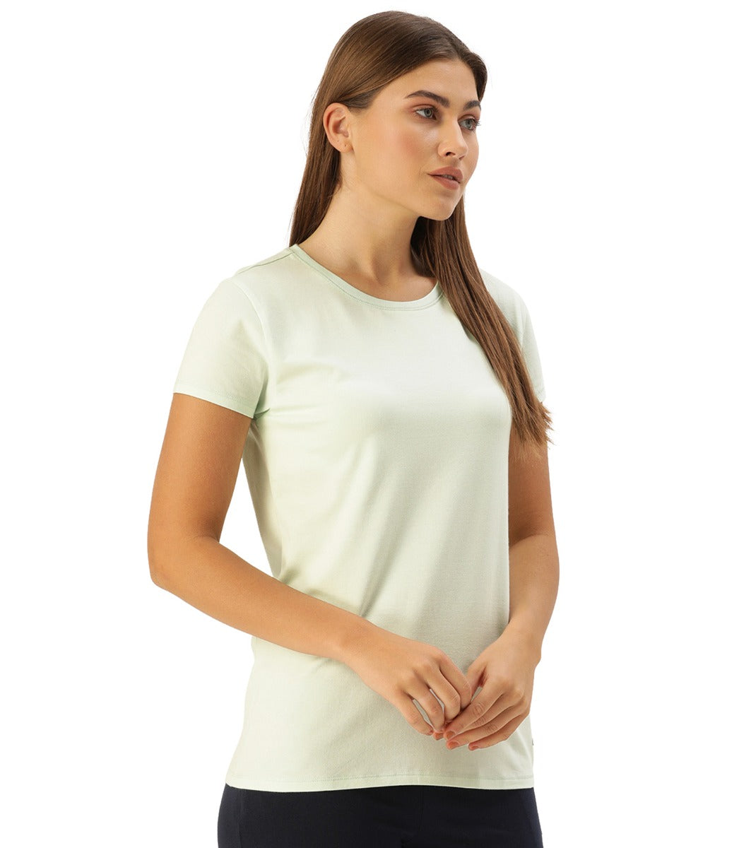 Basic Crew Tee – Solid | Short Sleeve Crew Neck Stretch Cotton Tee