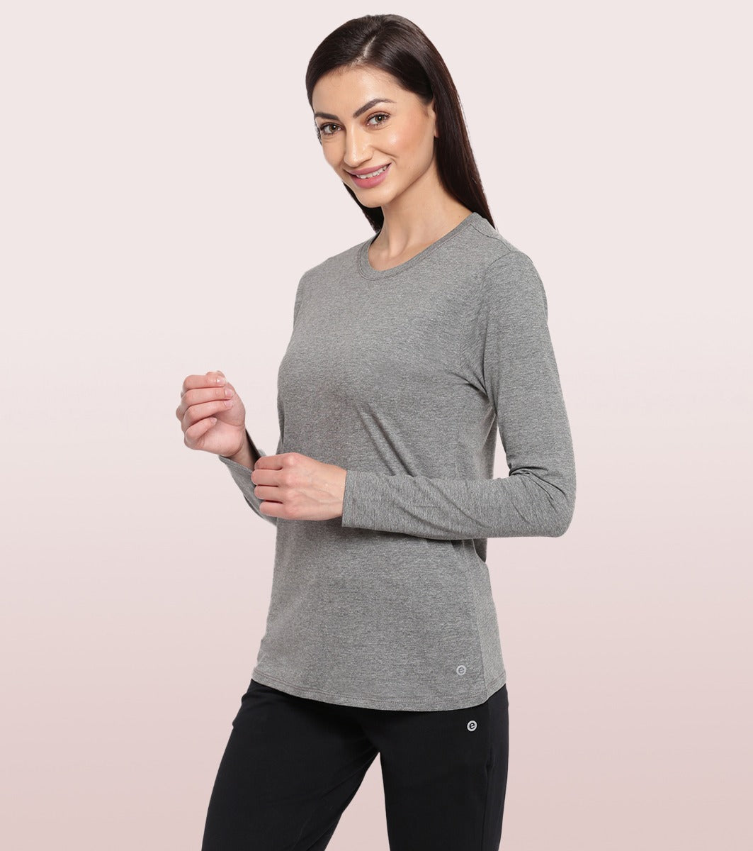 Essentials Cotton Long Sleeve Crew Tee