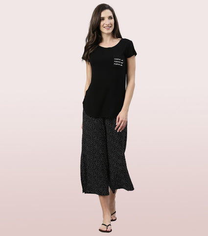 Shop In Culotte | Crop Length Culotte With Smart Side Slits