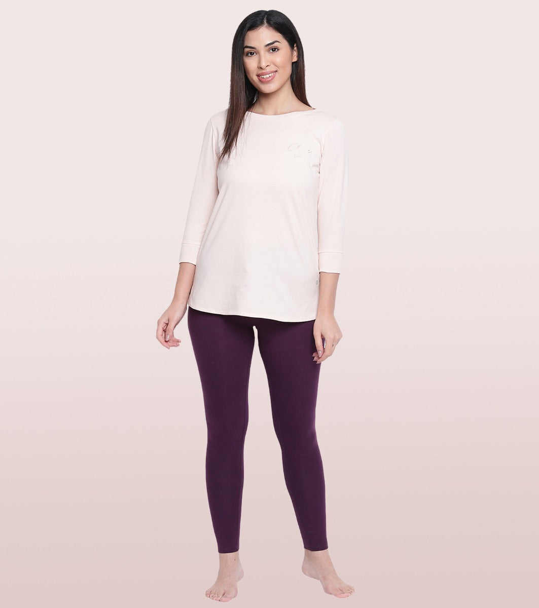 Essentials Slim Fit Cotton Spandex Long Tee