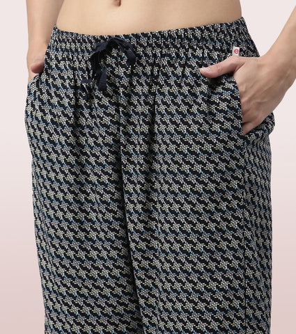 Slounge Pant | Modal Woven Printed Pull-On Pant