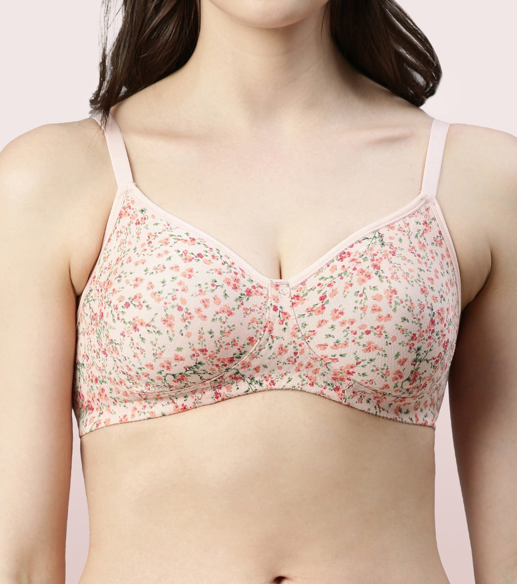 Buy Enamor A042 Side Support Shaper Classic Bra - Supima Cotton Non-Padded  Wirefree High Coverage - Ocean Online at Low Prices in India 