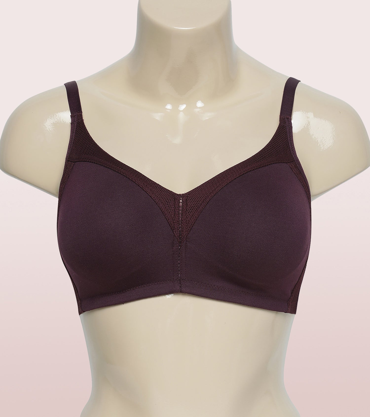Buy Enamor AB75 M Frame No Bounce Full Support Cotton Bra for Women -  Non-Padded Non-Wired & Full Coverage with Cooling Technology, Available in  Solid Colours, Inditrunk
