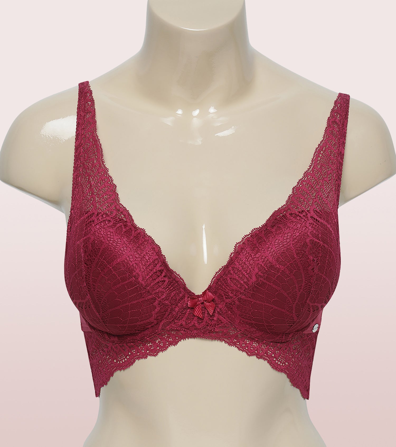 Buy Enamor F091 Padded Wired Butterfly Cleavage Enhancer Plunge Push Up Bra  Forever Rose Pink Online